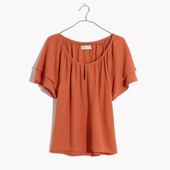 Madewell Texture & Thread Tiered- Sleeve Top - Picture 4 of 8